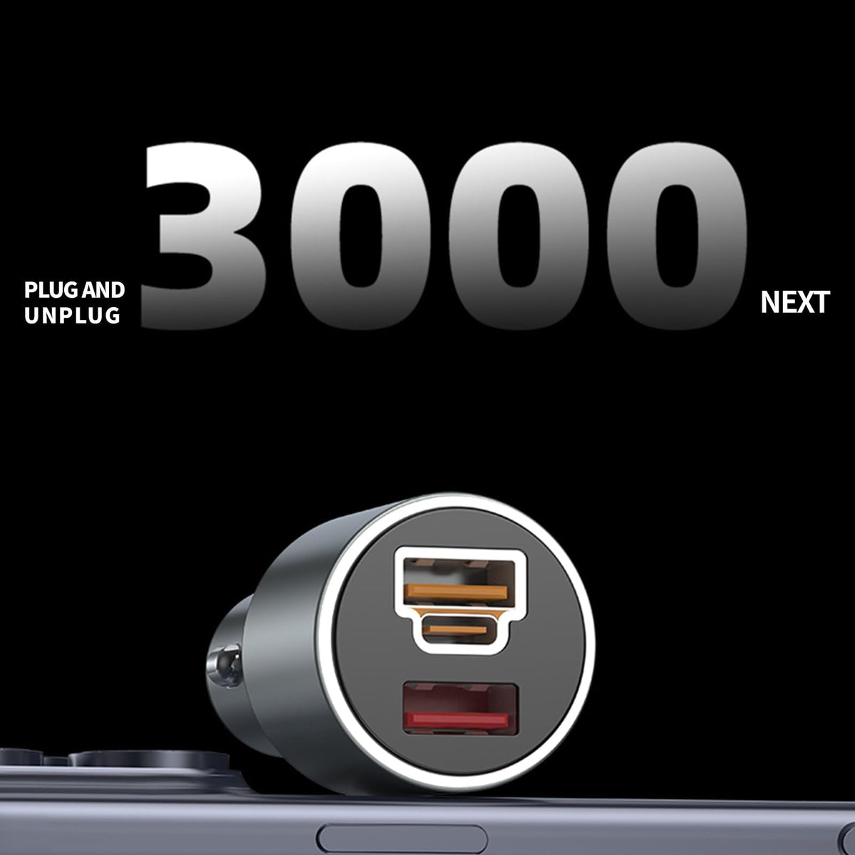 Fast Car Charger 100W for Oneplus 13 13R 12 Ace 11 10 Pro 9 10T 10R 8T 8 7T 7 Pro 6T 9R Nord 2T CE 2 Lite N20 N10 N100, 25W PD PPS LED 3.3ft Fast Charging Cable