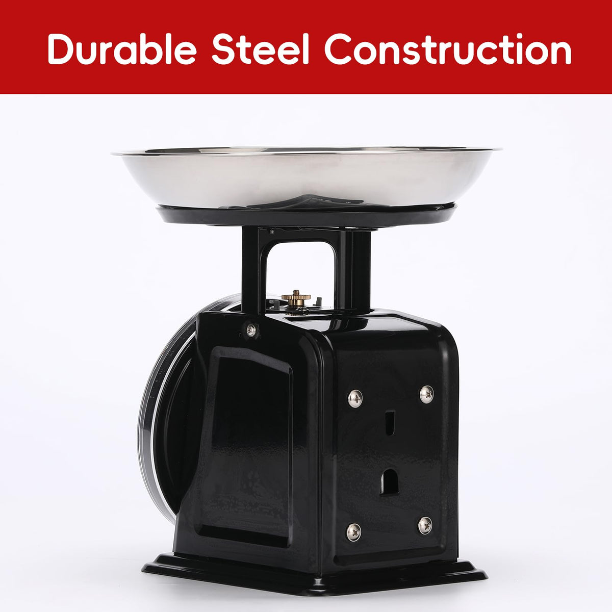 Tada 11lb Analog Kitchen Mechanical Food Scale Weighing Dial Scale with Bowl