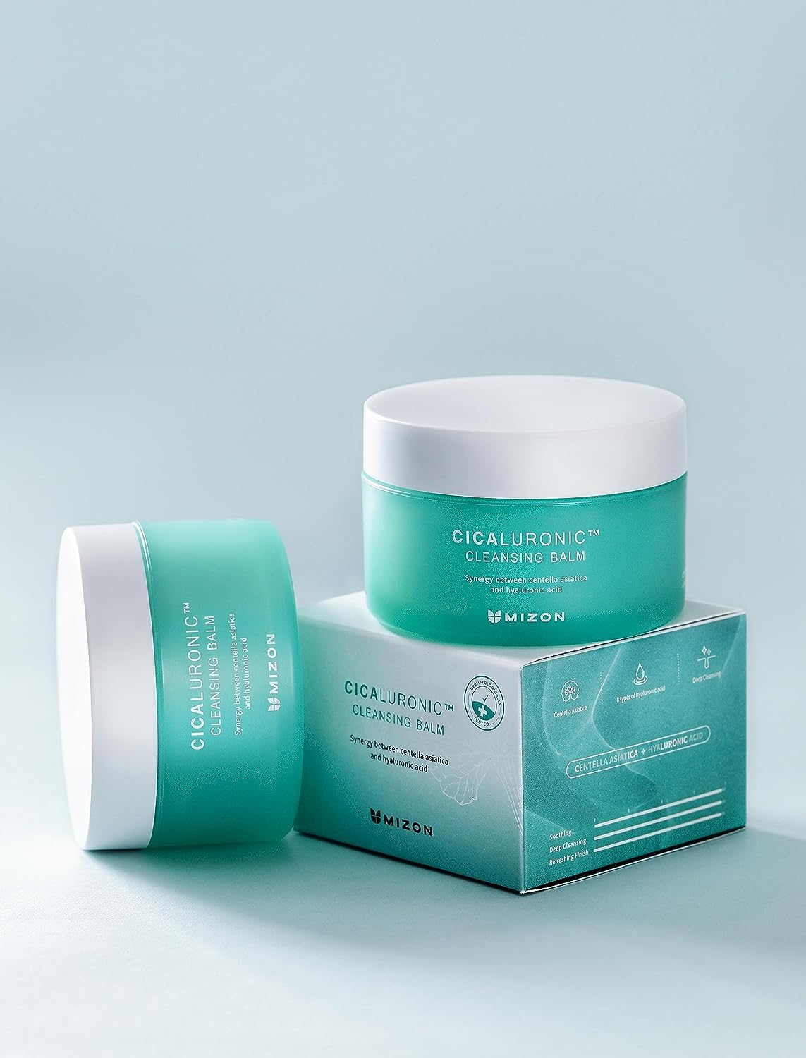 MIZON Cicaluronic Cleansing Balm, Makeup Remover, Centella Asiatica,Hyaluronic Acid, One Step Cleansing (2.7 fl oz)