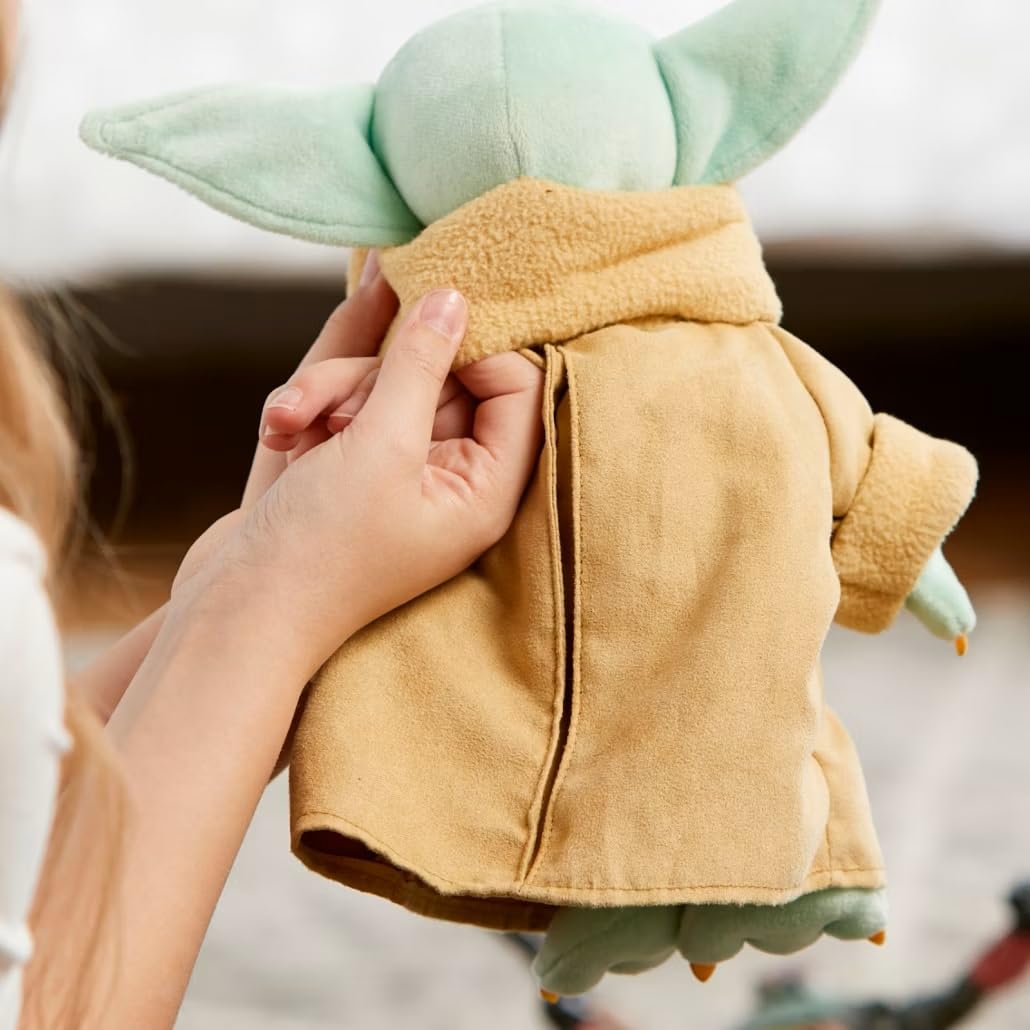 Disney Store Official Grogu Star Wars Toy - Baby Yoda Plush from The Mandalorian - Soft and Snuggly Baby Yoda Disney Plushy with Embroidered Features - Perfect Cuddly Galactic Companion for Fans