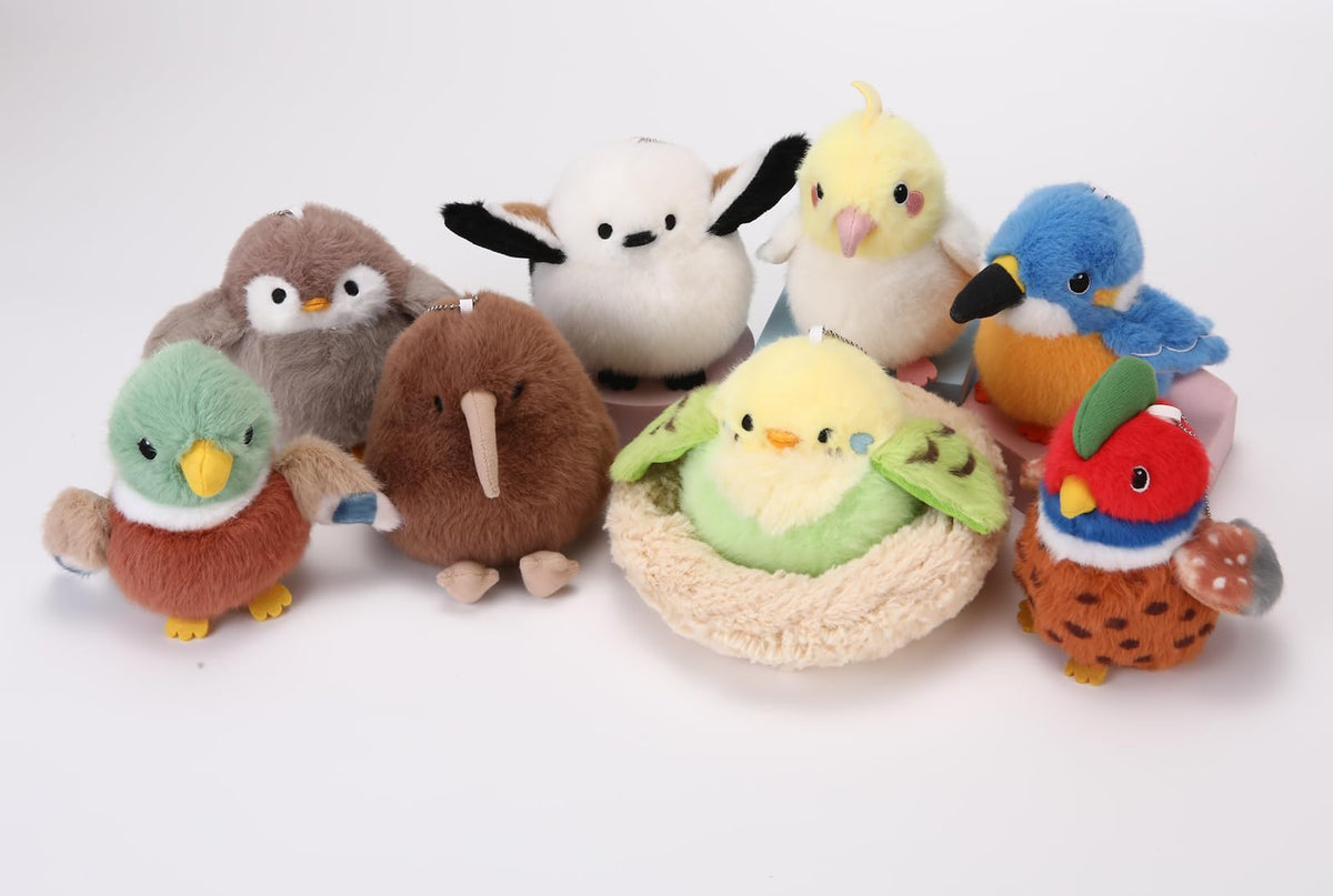 6.7” Bird's Nest Plush Toy Realistic Stuffed Animal Birdhouse Gift for Kids