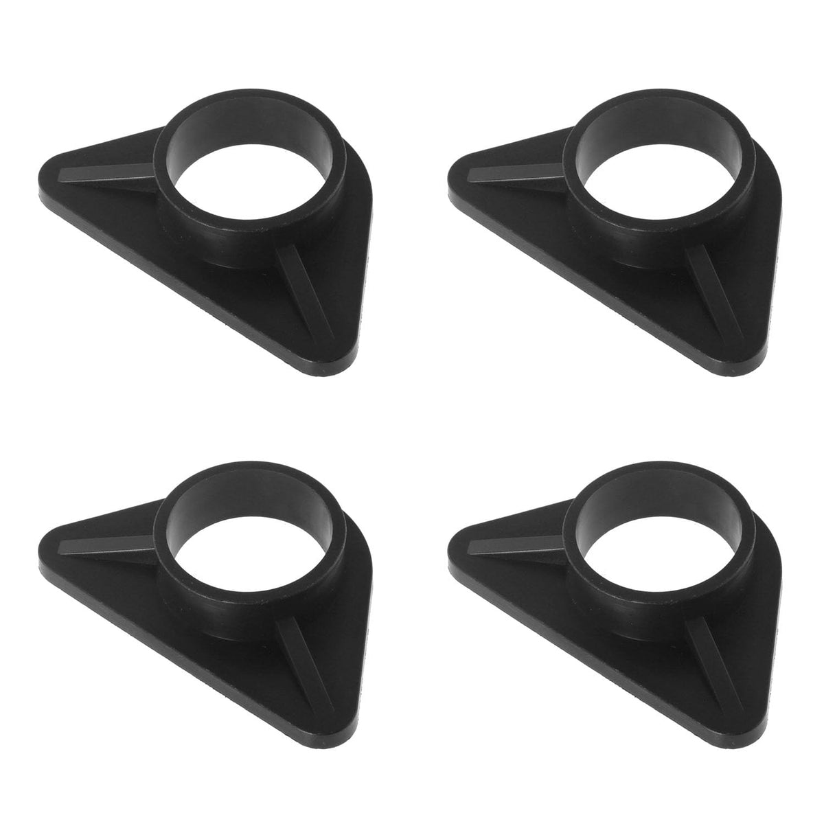 Maxmoral 4PCS Kitchen Faucet Reinforcement Bracket PP Triangular Stable Structure 36mm Inner Diameter Accessory for Sink Faucet Base Black