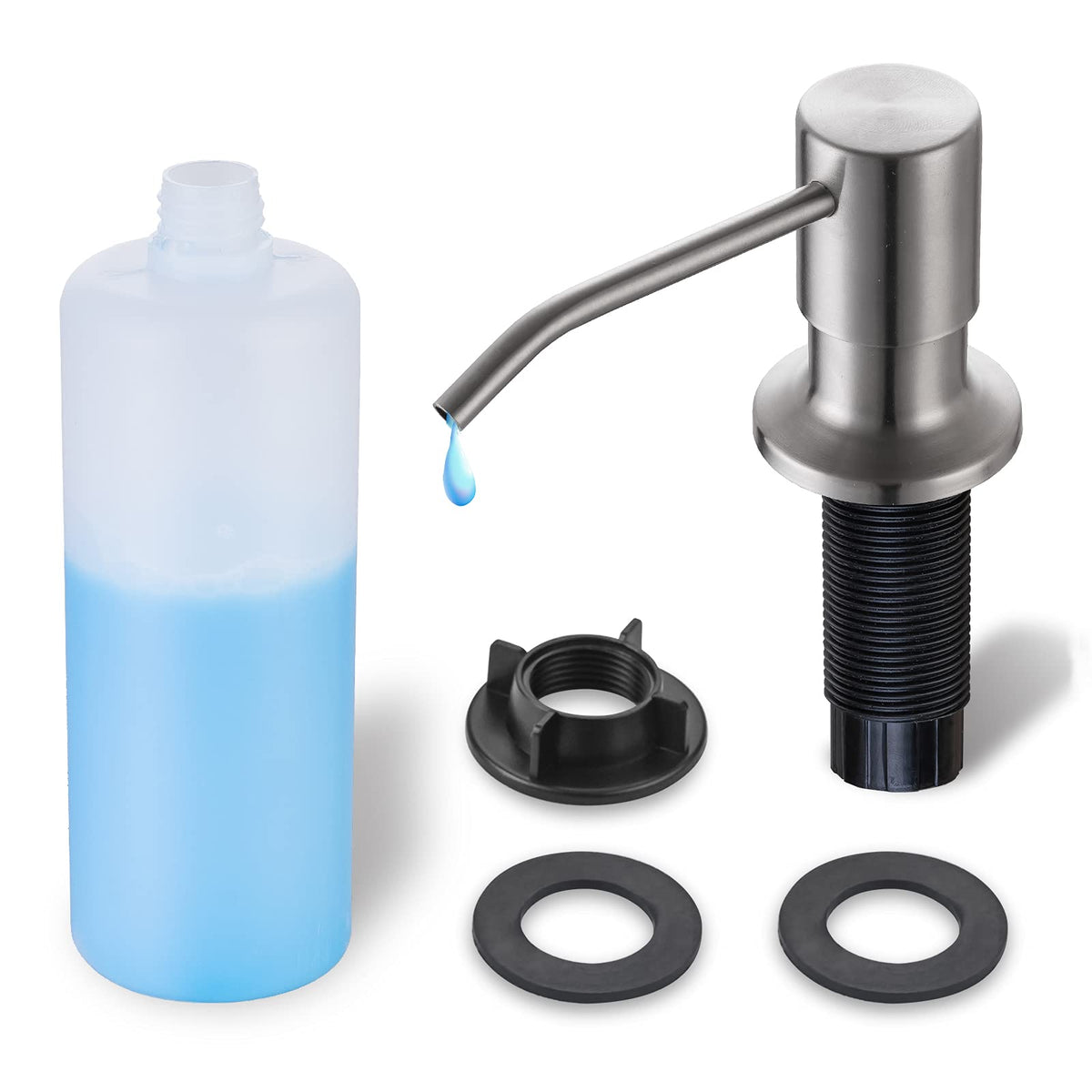 Built in Soap Dispenser for Kitchen Sink WEWE, Stainless Steel