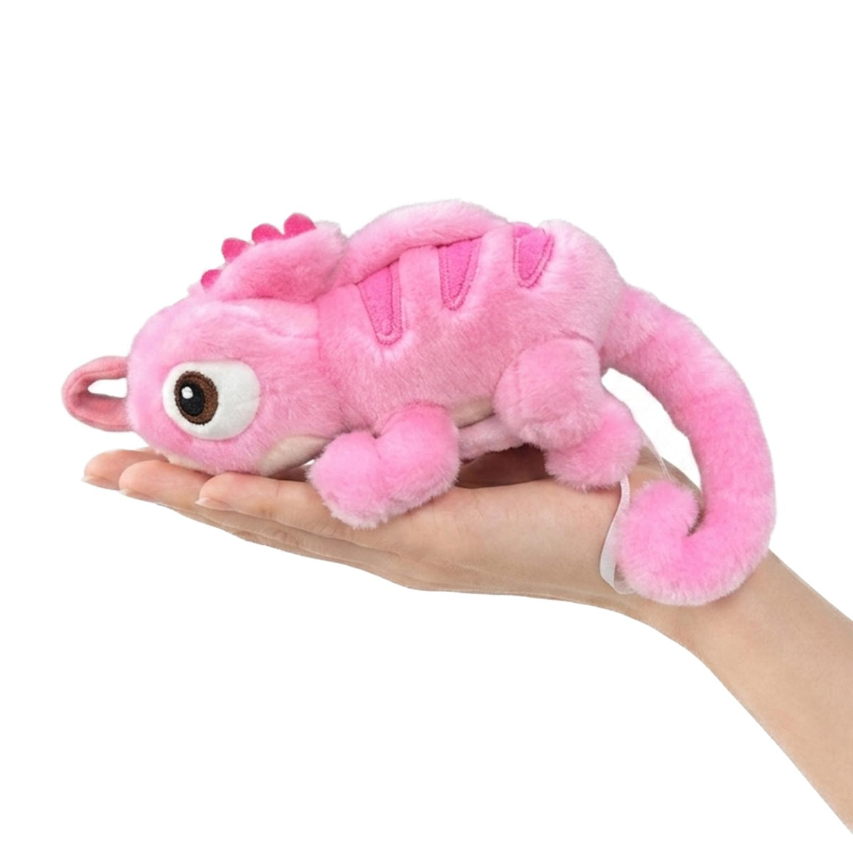 Magnetic Pink Chameleon Shoulder Plush, 8 Inch Lizard Stuffed Animal