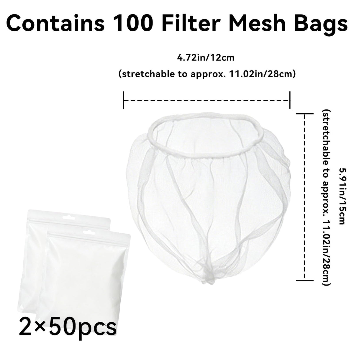 Triangular Kitchen Sink Strainer with 100 Filter Mesh Bag