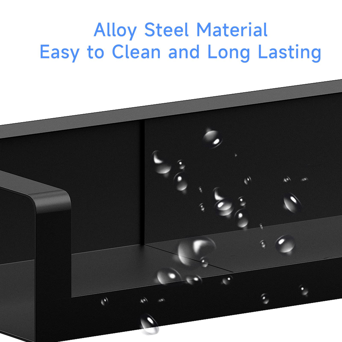 4X Strong Magnetic Stove Top Shelf, Adjustable 15-30 Inches, Matte Black
