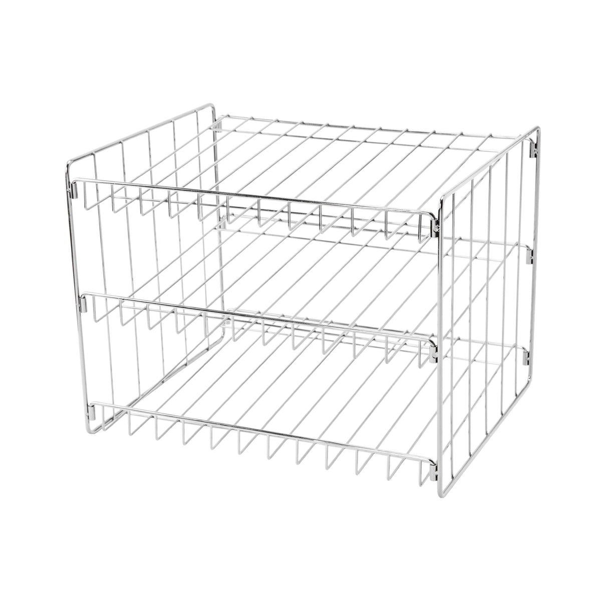 Kitchen Details 3 Tier Can Organizer | Chrome Steel Canned Food Storage Rack | Holds 36 Cans | Space-Saving Pantry & Cabinet Storage Solution | Easy Access to Canned Goods | Freestanding Design