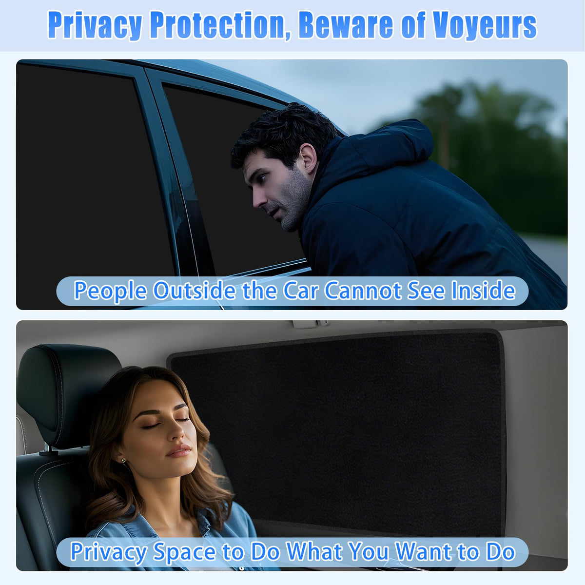 ZATOOTO Magnetic Car Window Shades 4PCS, Car Window Covers Ultimate Privacy