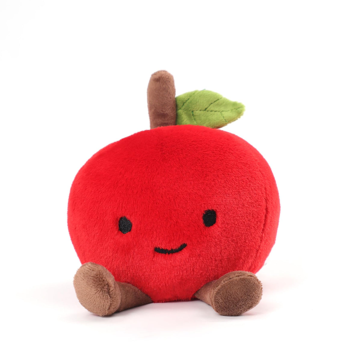 RECUR Apple Fruit Stuffed Animals Toy,Soft Fruit Plush,Cute Apple Plushie 8 Inches,Adorable Gift for All Ages