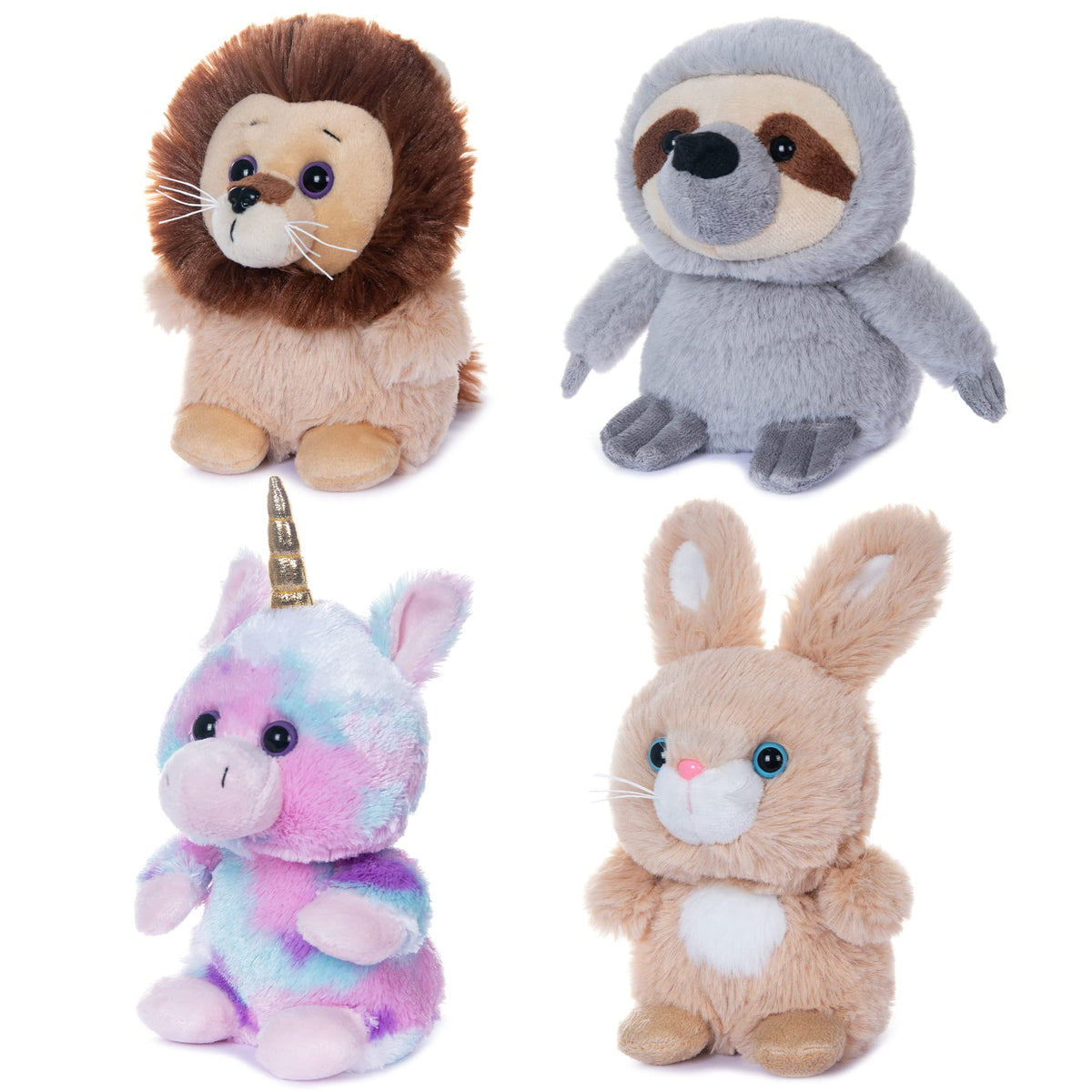 My OLi 4-Pack 5" Soft Plush Fairy Tale Stuffed Animals Set