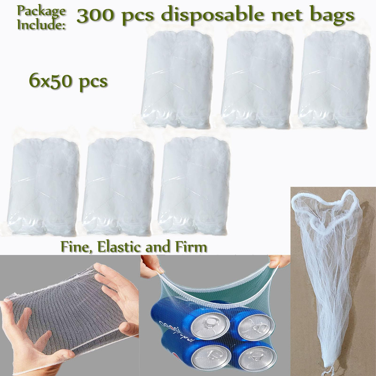 Kitchen Sink Strainer with Sink Basket Holder and 300 Strainer Net Bags