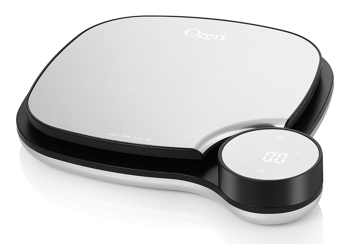 Ozeri ZK26 Kitchen Scale in Stainless Steel with 0.1 g (0.01 oz) Technology