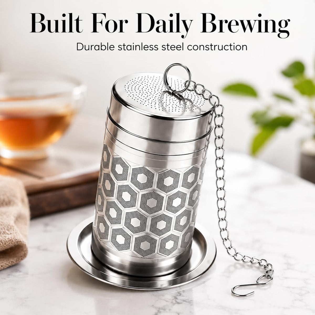 6 Pack Tea Infuser for Loose Leaf Tea, Stainless Steel Tea Strainer, 2.2 oz