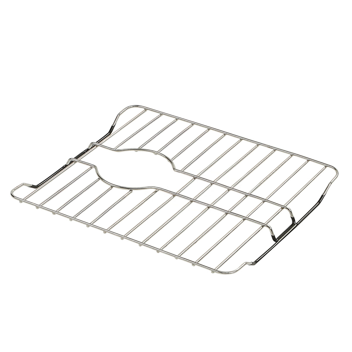 SunnyPoint 304 Stainless Steel Sink Protector Rack With Rear Drain Hole – Rust-Resistant Grid for Kitchen Sink Bottom, Scratch Prevention - Rear Drain Hole Required (14.5" X 11.2")
