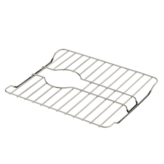 SunnyPoint 304 Stainless Steel Sink Protector Rack With Rear Drain Hole – Rust-Resistant Grid for Kitchen Sink Bottom, Scratch Prevention - Rear Drain Hole Required (14.5" X 11.2")