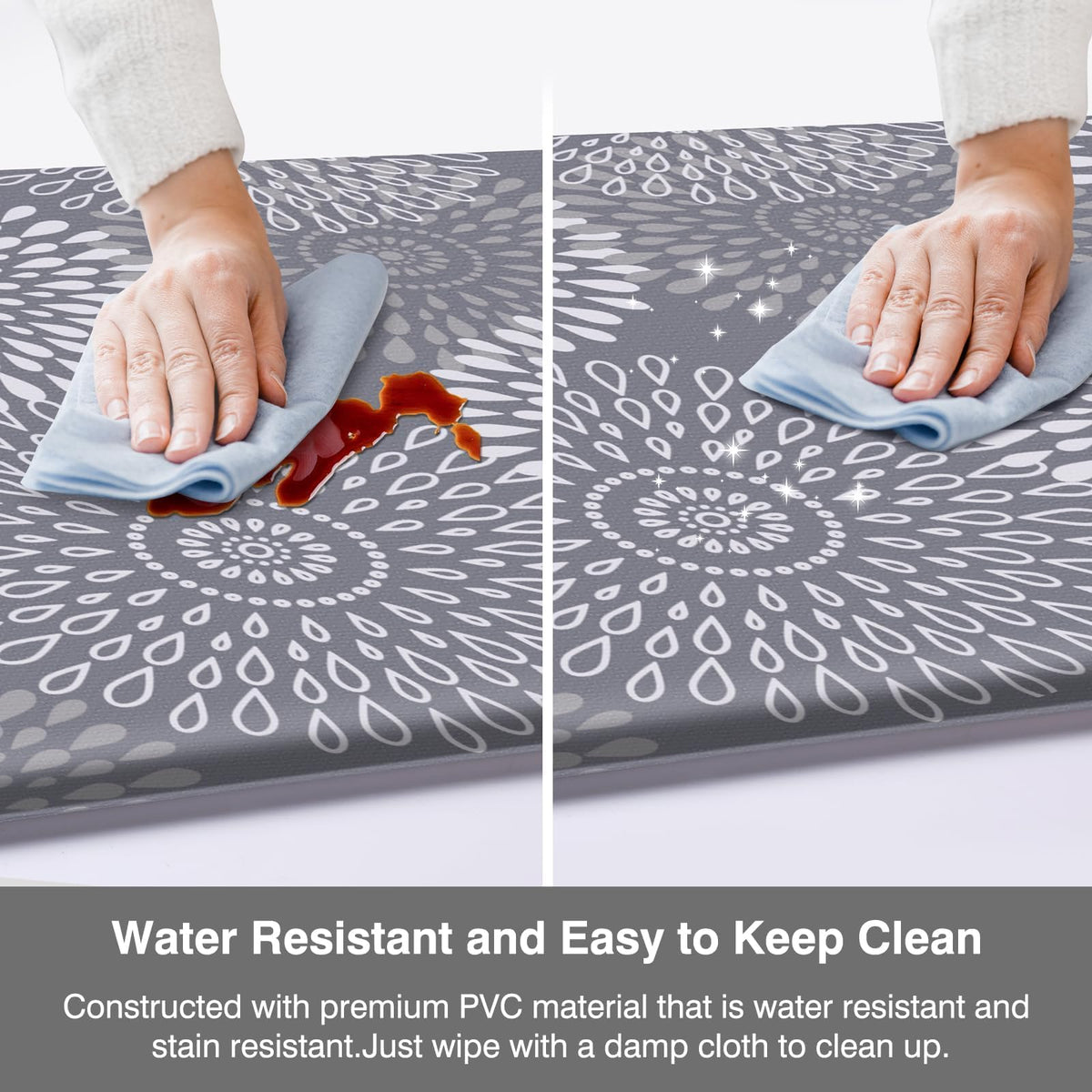 LuxStep Kitchen Mats for Floor,Cushioned Rug Anti-Fatigue for Kitchen Decor
