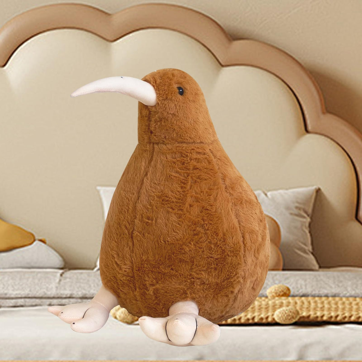 RejoyLix Kiwi Bird Plush Toy, Stuffed Animal Furry Kiwi Plushie Toy, Soft Fluffy Like Real Bird Hugging Toy-20inch(50cm)