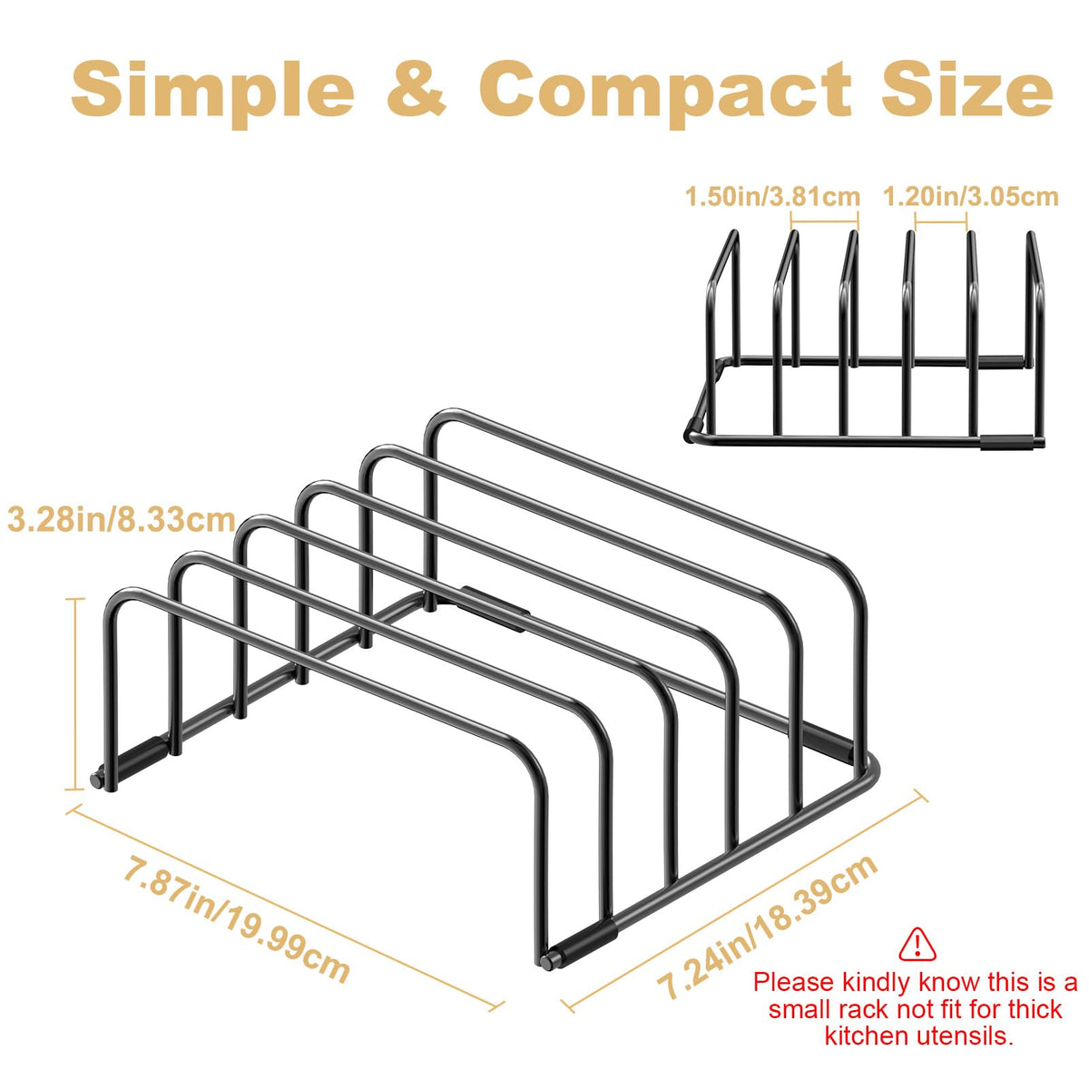 Fikoksol Cutting Board Organizer Storage, Baking Sheet Rack under Cabinet