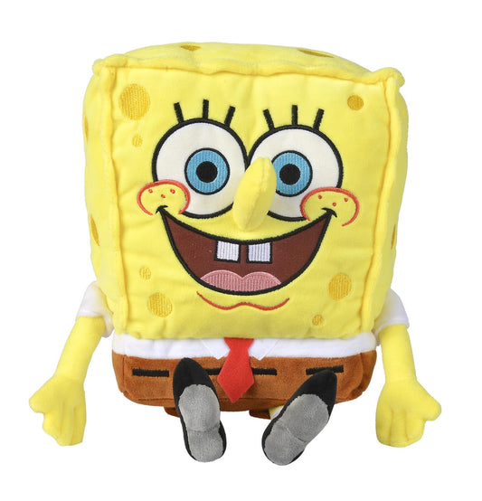 Simba Toys Spongebob Squarepants Plush – Ultra Soft & Cuddly - Kids Toy, Gift for Children, Ages 3+, Yellow, 14 inches (Huggable Collectible)