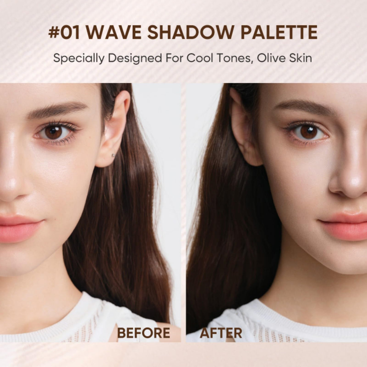 JUDYDOLL Contour Palette Highlighter Makeup Korean Makeup (01 Wave)