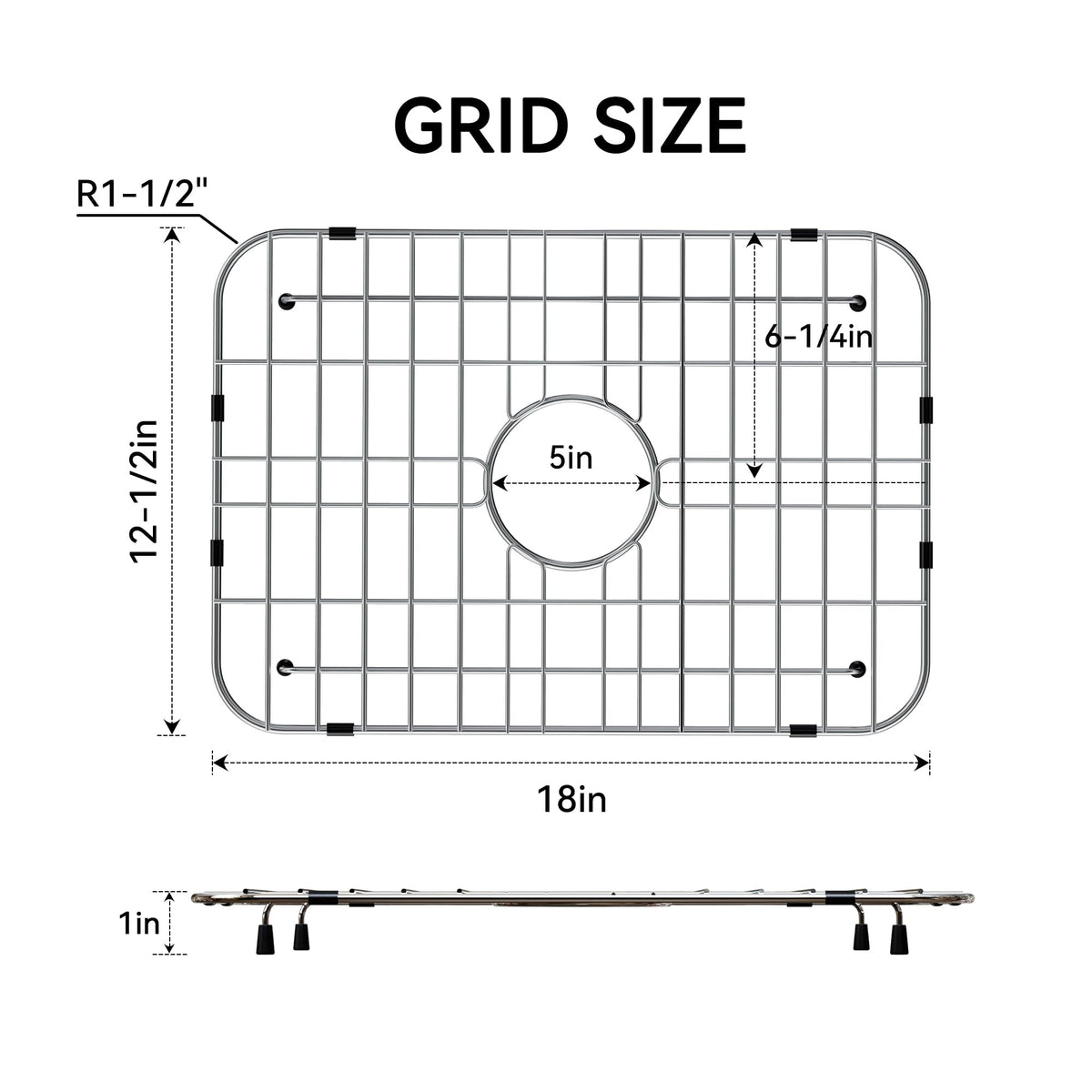 Sink Grid 18" X 12-1/2", Sink Protectors for Kitchen Sink Stainless Steel