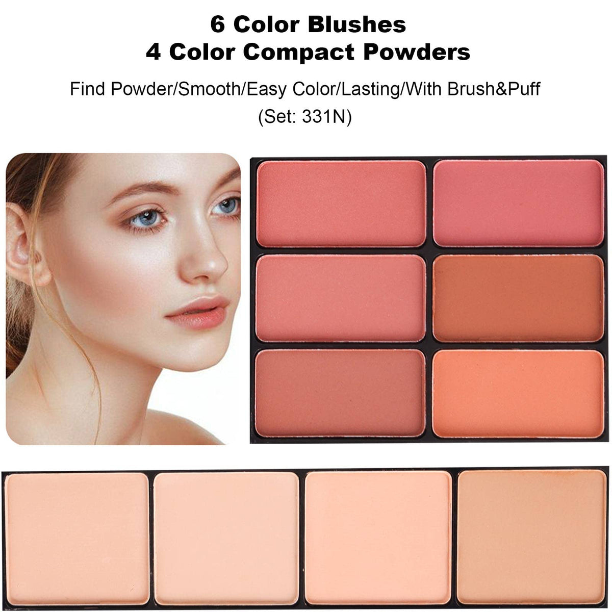 coliusa 58 Color Professional Makeup pallet, Makeup Kit for Women Full Kit,All In One Makeup Set,Makeup Gift Set for Women&Girls&Teen (331N)