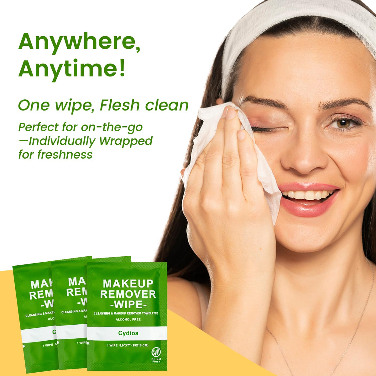 100 Makeup Remover Wipes In Bulk, Gentle Cleansing Travel Makeup Wipes