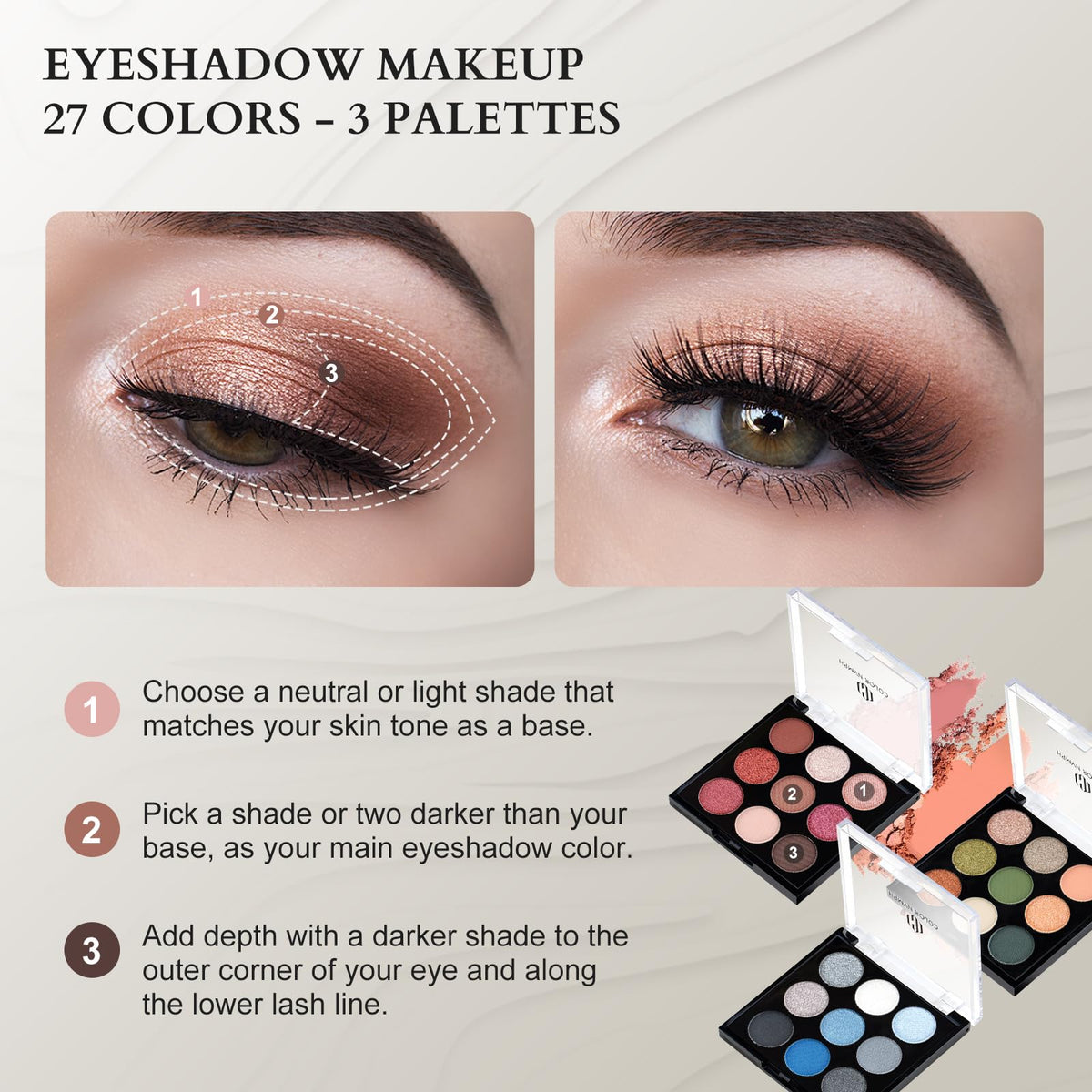 Color Nymph Makeup Set for Women Professional Makeup Kit Big Case Black