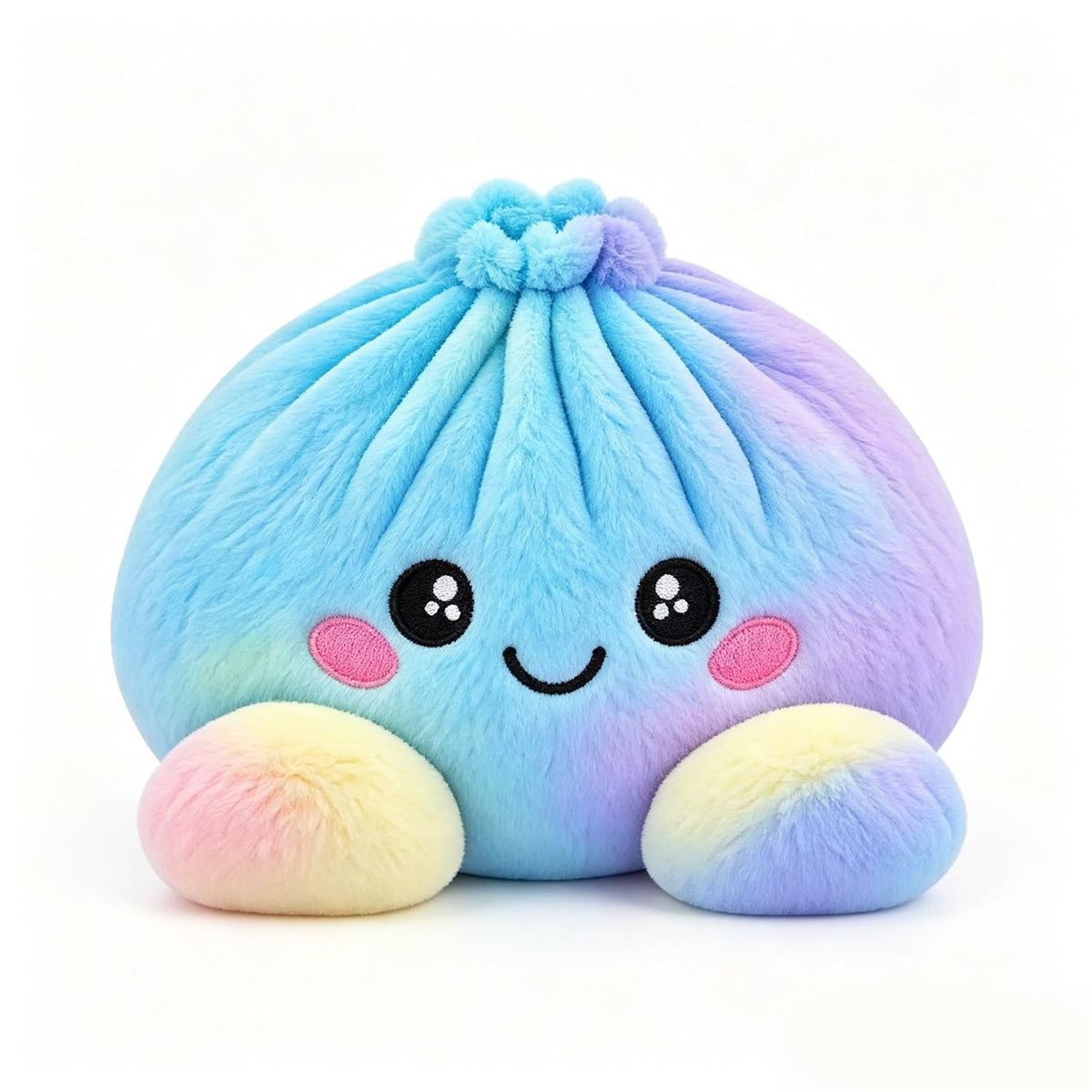 Giant Dumpling Pillow Plush Stuffed Christmas Home Decor with Steamer