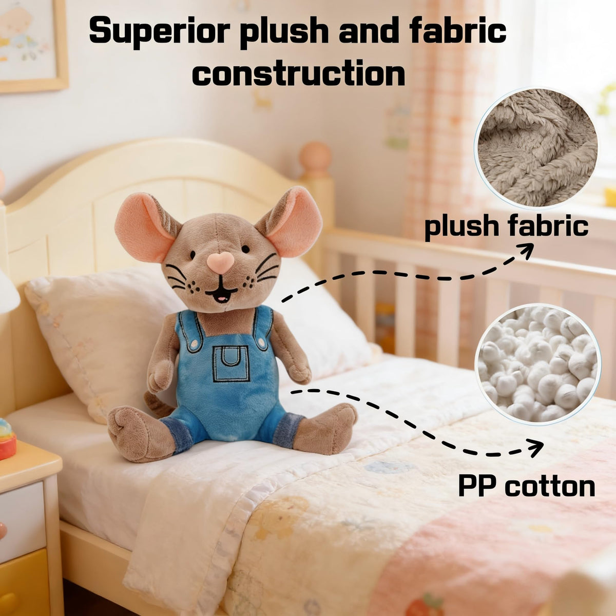 Malvjun If You Give Mouse a Cookie Plush Toy