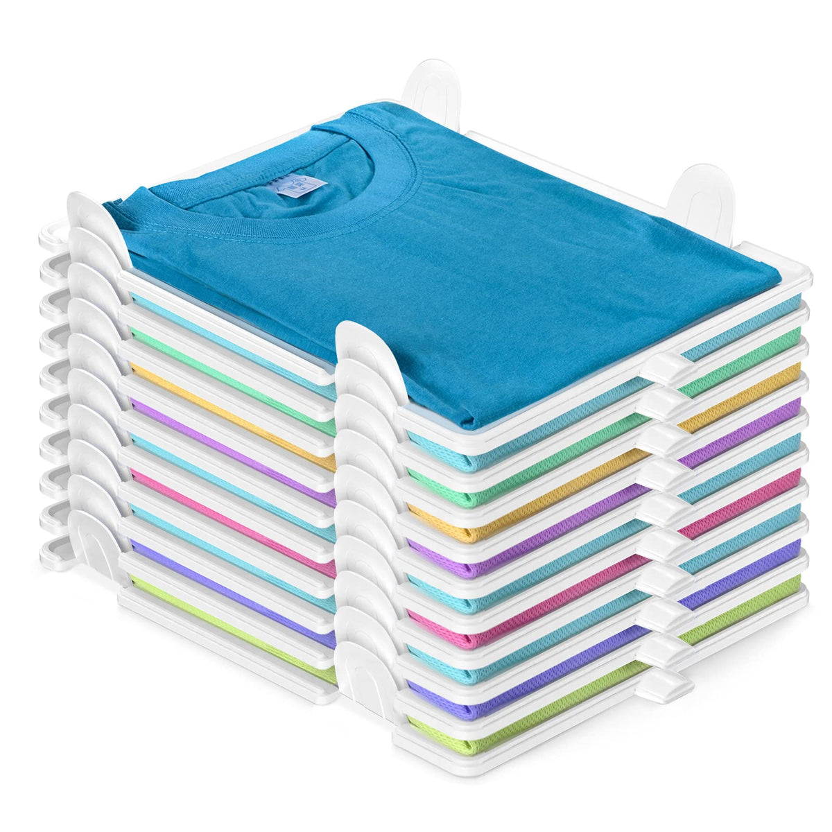 Accenter Clothing Organizer for Closet Storage,Stackable Shelf Dividers