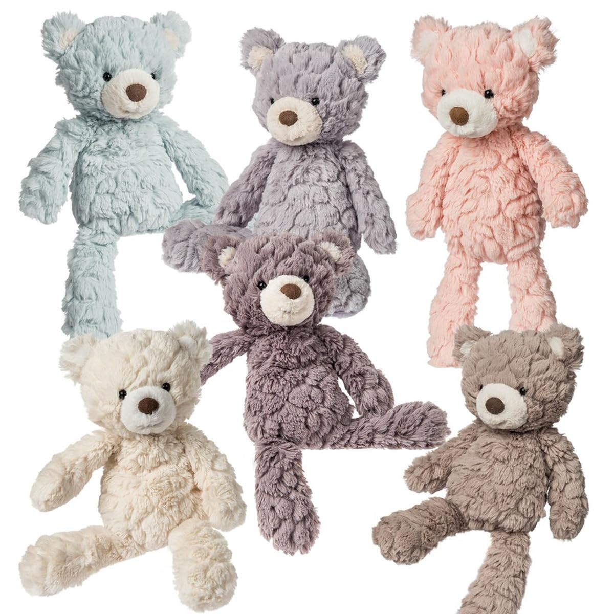 Mary Meyer Teddy Bear - Putty Collection Super Soft Stuffed Animal Plush Classic Toy Plushie, 11" Small, Tan