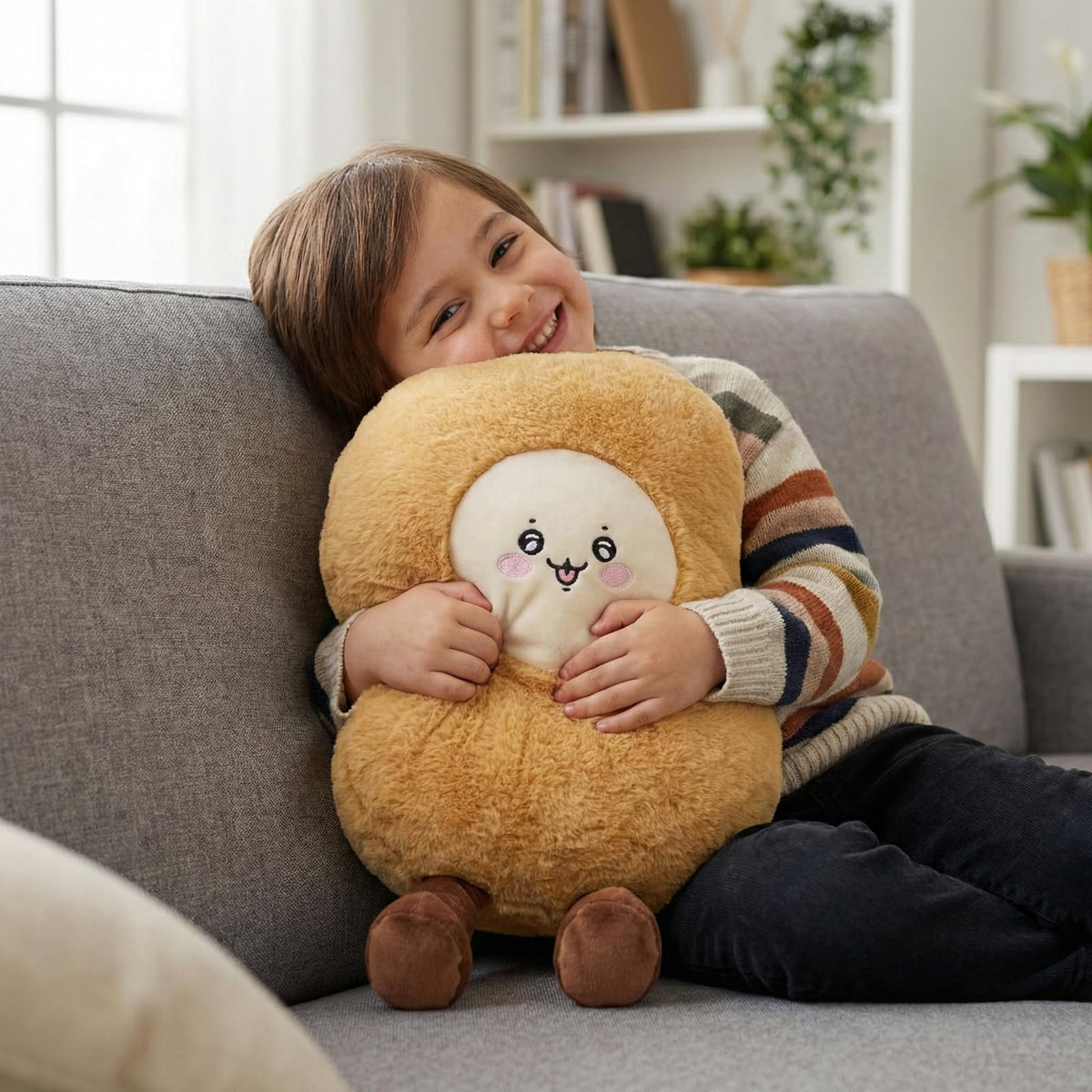 WEIGEDU Mango Stuffed Animal Plush Toy, Yellow, 18 Inch