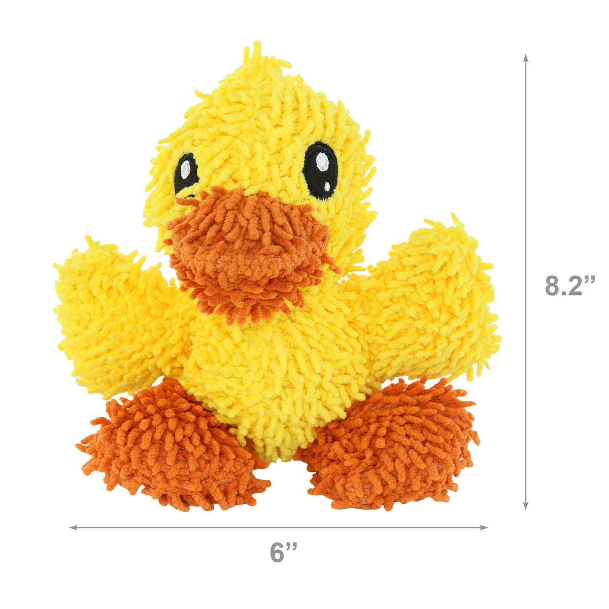 MIGHTY® Small Jr Microfiber Balls 2 Pack Duck Monster Dog Toys