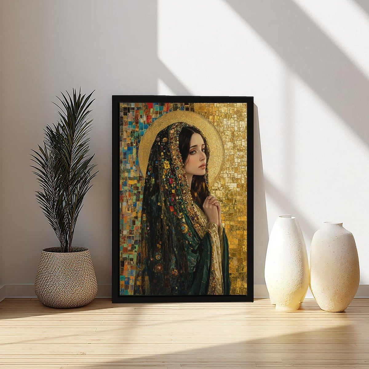 Mary Magdalene Catholic Wall Art Saint Portrait Sacred Woman Spiritual Icon
