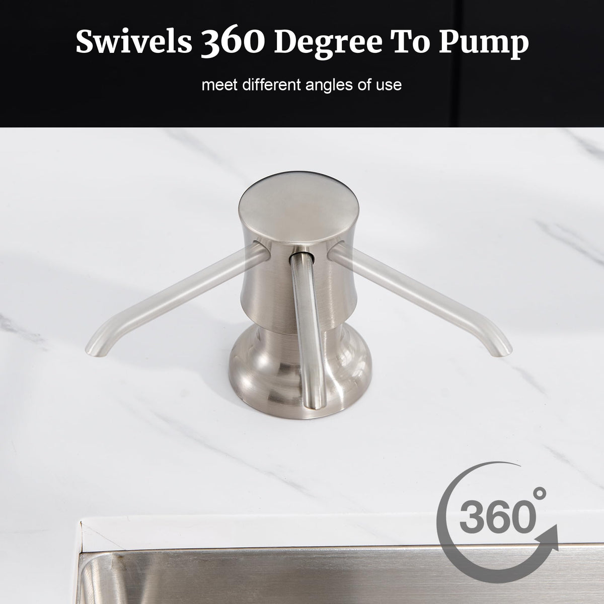 Ultimate Unicorn Soap Dispenser for Kitchen Sink, Soap Pump Brushed Nickel