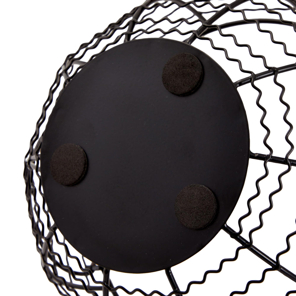 Juvale Egg Holder Countertop Wire Basket - 8.2 x 8.2 x 4.9 in, Black Iron Farmhouse Style - Egg Basket Countertop Organizer for Kitchen Decor & Accessories