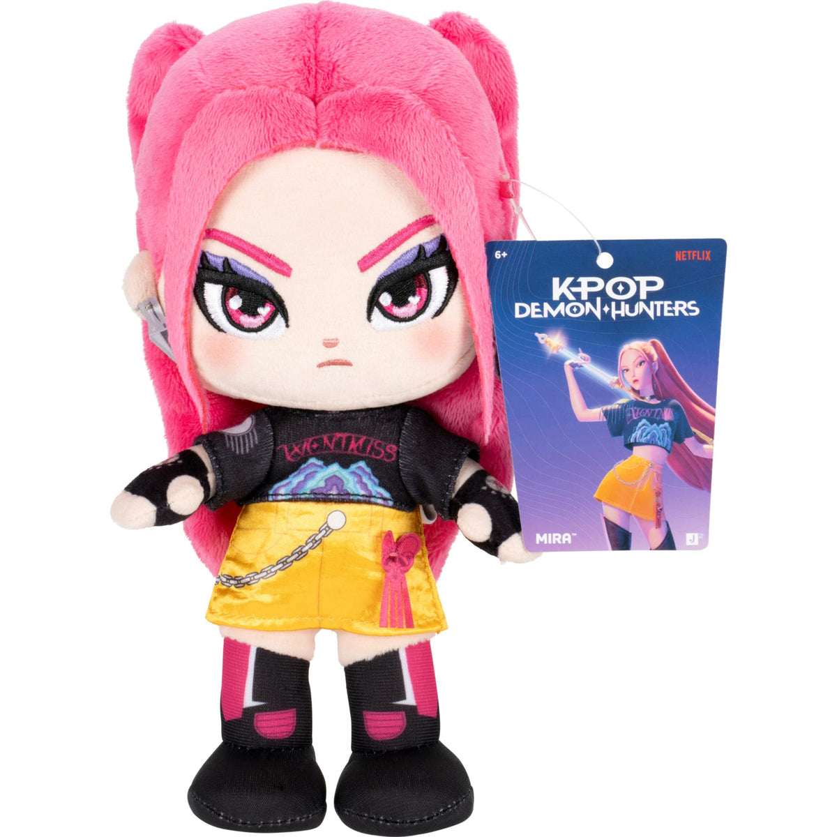 Kpop Demon Hunters 8-inch Mira Plush - Collectible HUNTR/X Character Plush - Ages 6+