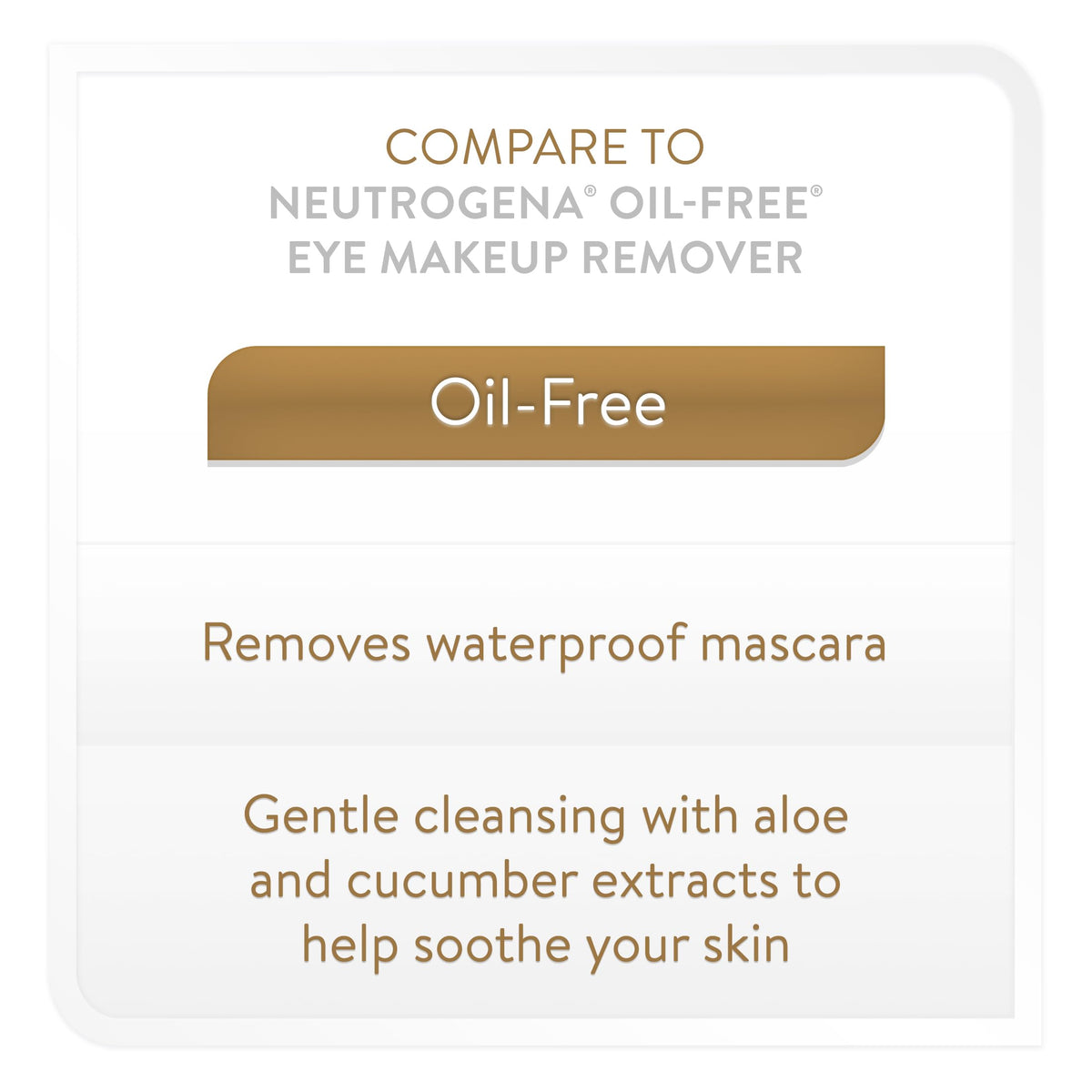 Maker Explorador Equate Beauty Oil-Free Eye Makeup Remover, 5.5 fl oz and card gift