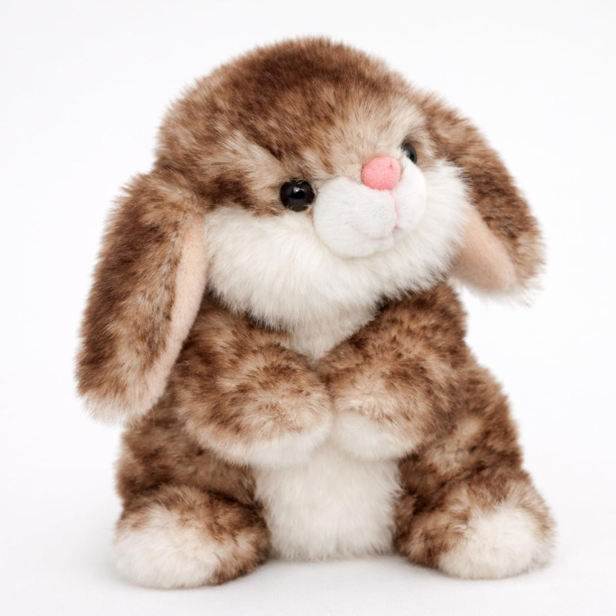 Mushymallow Sitting Bunny Stuffed Animal Soft Rabbit Plush Toy, Brown