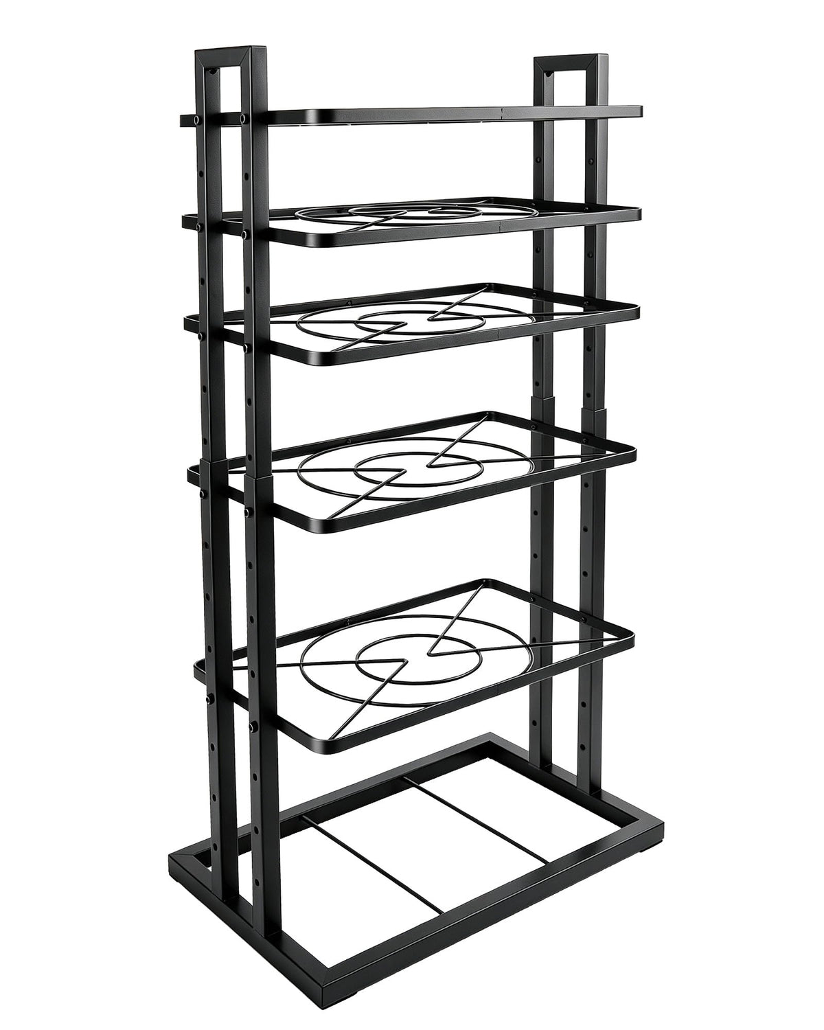 HULISEN Pots and Pans Organizer Under Cabinet, Adjustable 6-Tier Pot Rack
