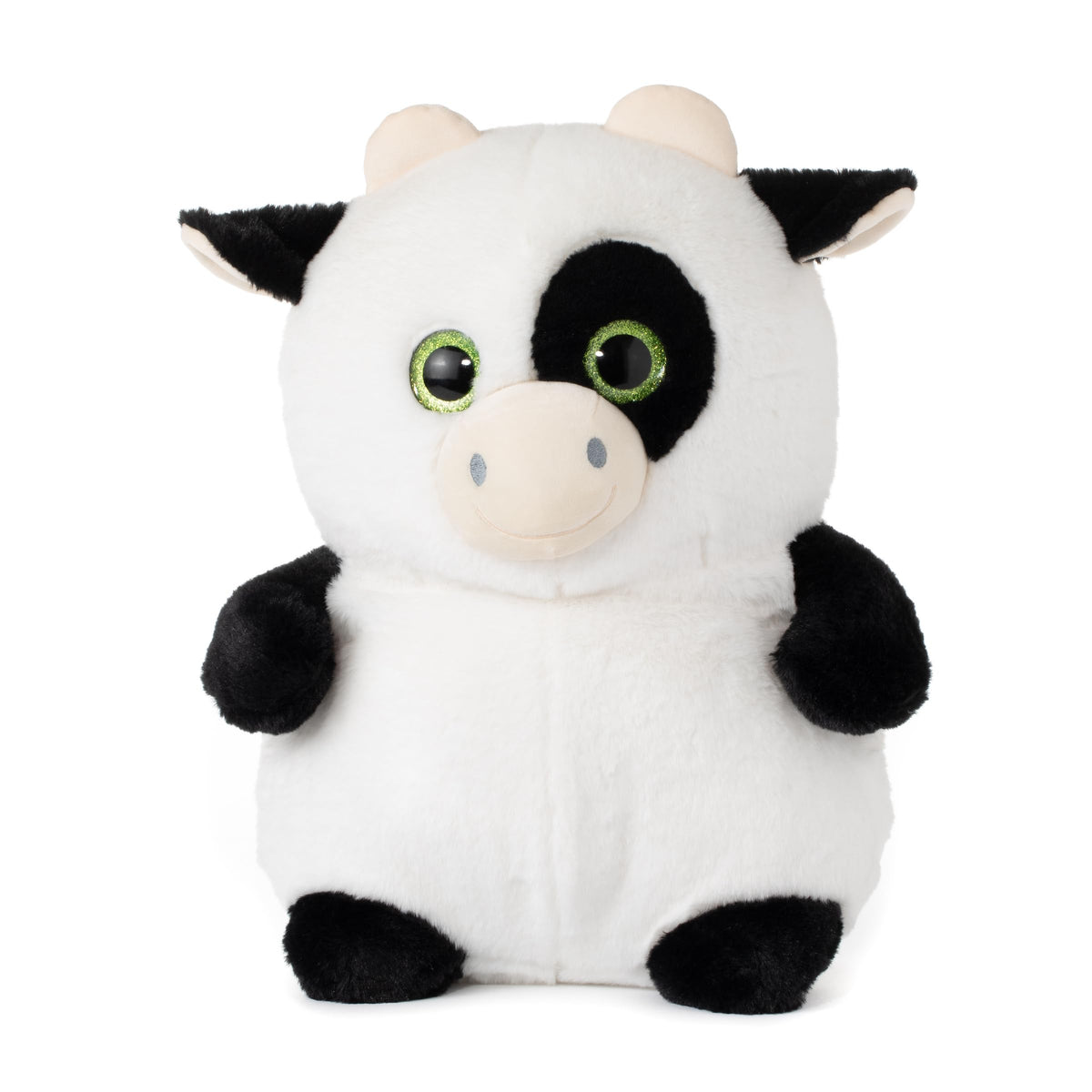 The Petting Zoo Cow Stuffed Animal Plushie, Puffimalz, Kids Gifts, 17 in