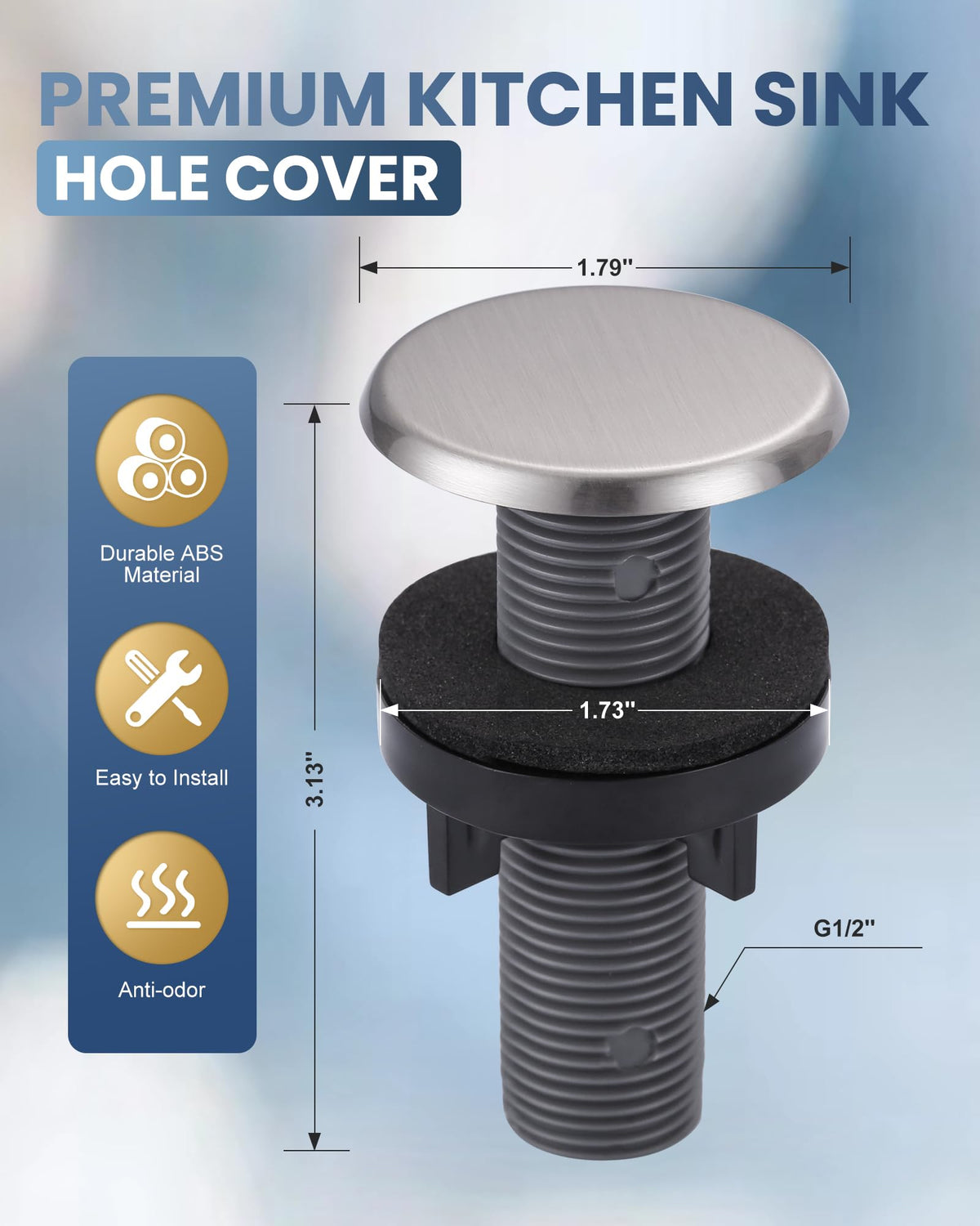 ARCORA Sink Hole Cover, for Ktichen Faucet and Soap Dispenser