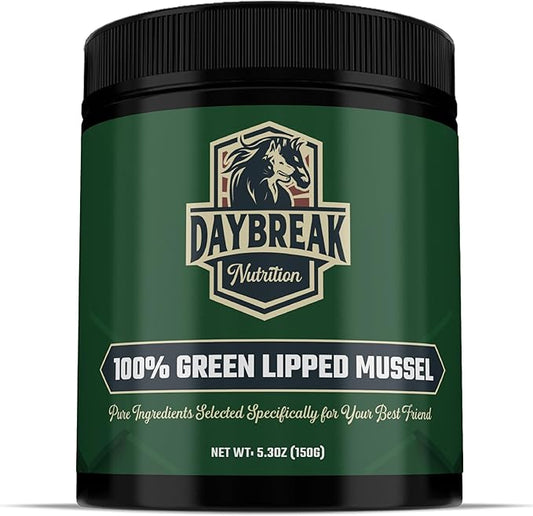 Pure Green Lipped Mussel Powder for Dogs and Cats - 100% New Zealand Green Lipped Mussels - Anti Inflammatory Supplement & Vitamins to Help Your Pet Deal with Arthritis, Joint Pain Relief - 150 Grams