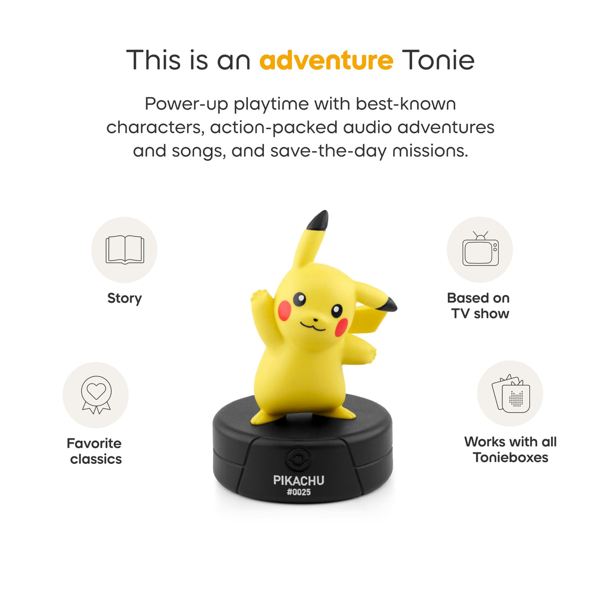 Tonies Pikachu Audio Toy Figurine from Pokémon