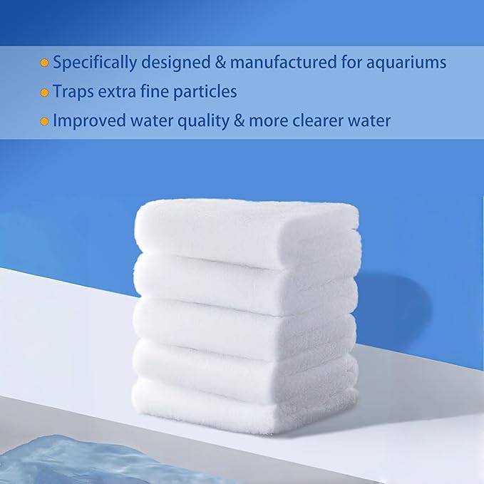 Aquarium Filter Media, Newly Premium Filter Pads for Aquarium, 39.3x11.8inch,Aquarium Filter Floss for Fish Tank Sponge Pad Foam Filter Accessories for Pond