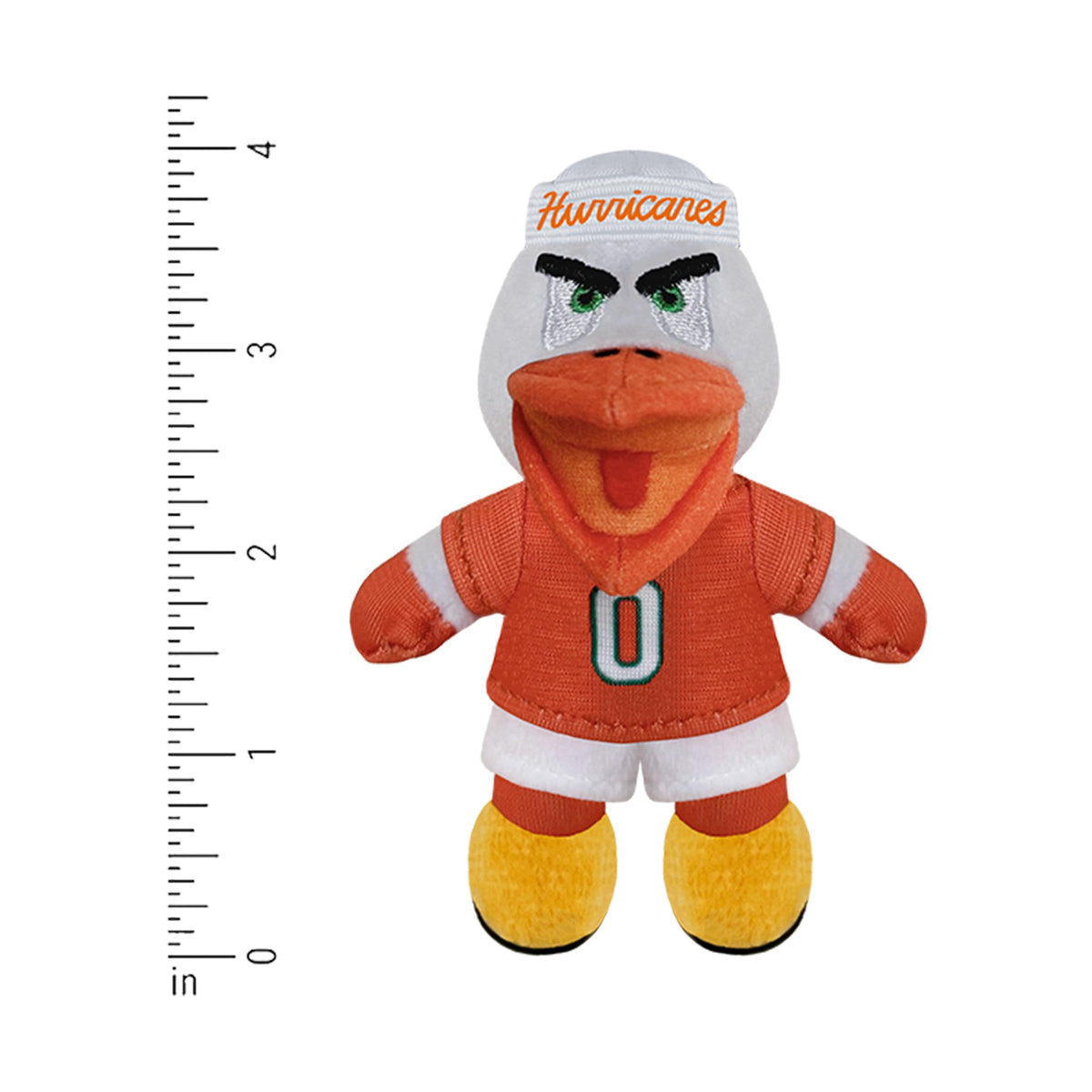 Bobbi-Dobbiez Mini Attachable Plushie: University of Miami Sebastian Mascot