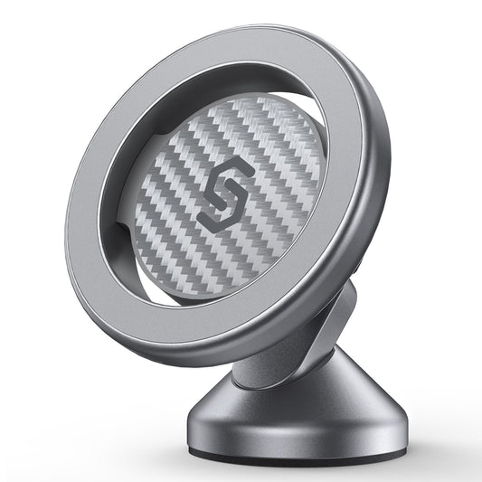 SYNCWIRE MagSafe Car Mount, Adjustable Magnetic Phone Holder, Carbon Fiber