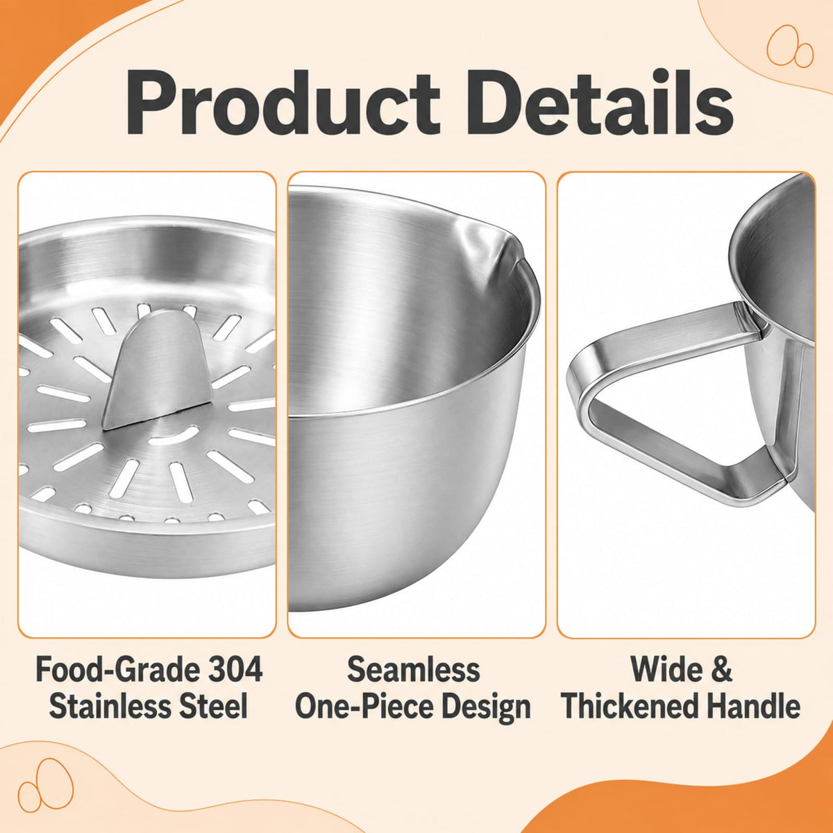 Egg Yolk Separator with Bowl and Lid, 17 oz / 500 ml Bowl, 5-Egg Capacity