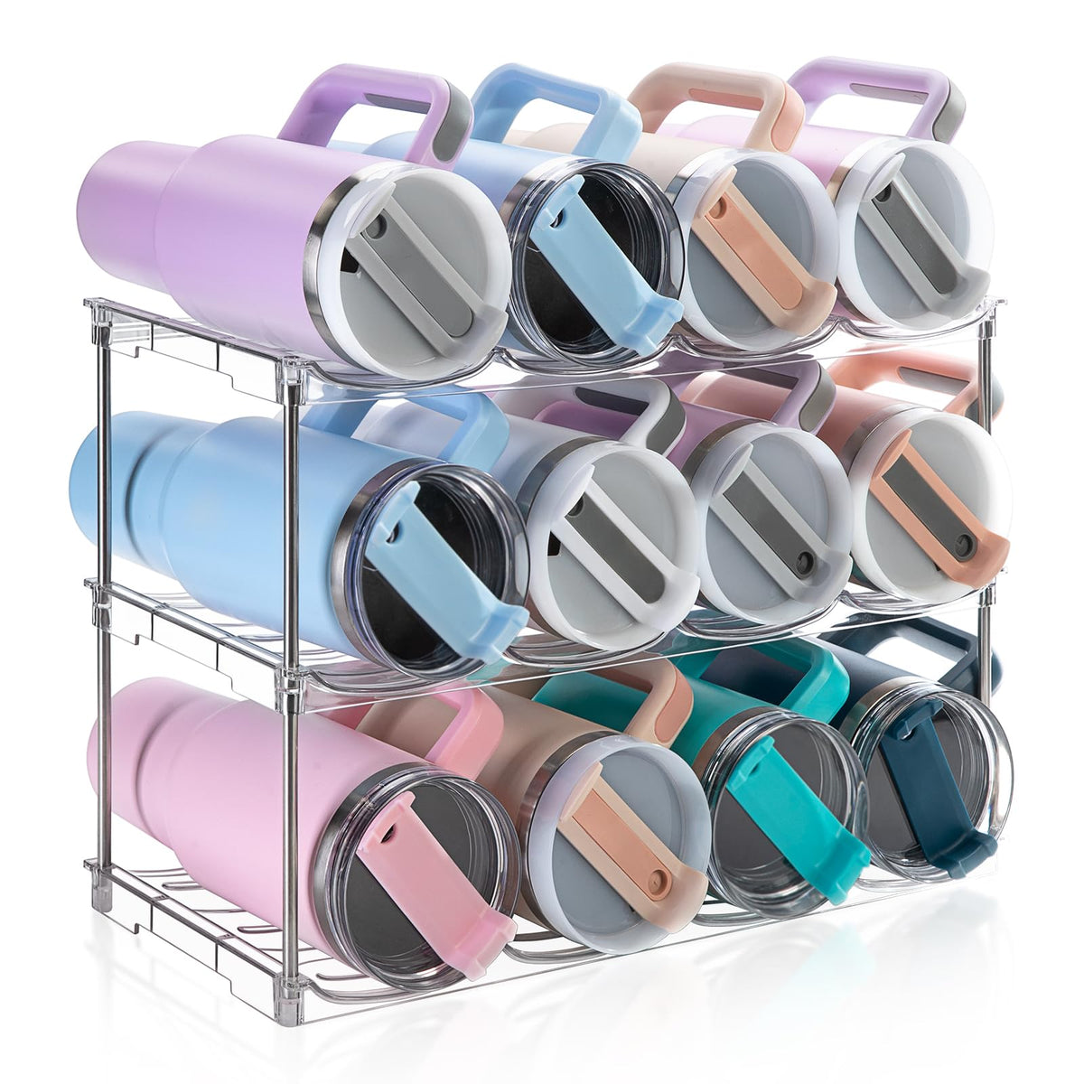 Larger Water Bottle Organizer for Stanley 40 oz Tumbler, Tumbler Organizer